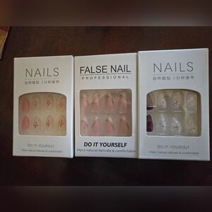 DIY False Nail Set - Pink and Nude